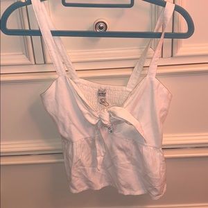 Pacsun white tie tank top